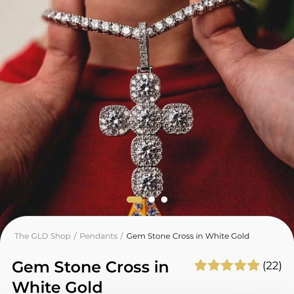 GLD White gold diamond chain